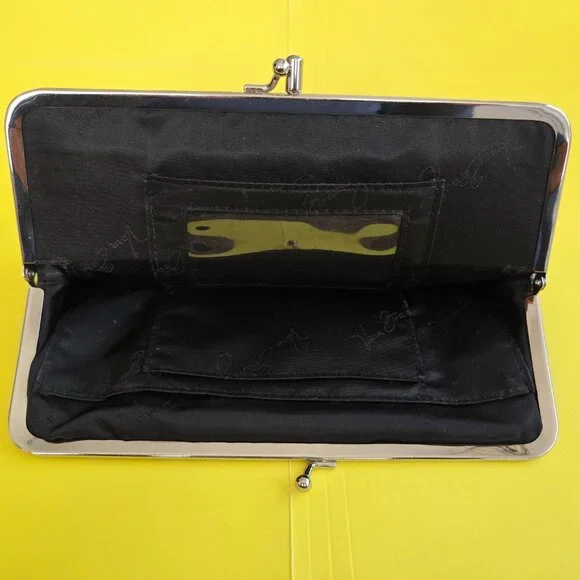 Vera Bradley Caffe Latte Brown Black Tan Large Clutch Wallet - Picture 6 of 6